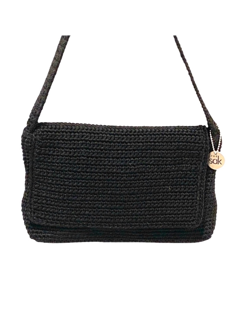 The Sak Black Woven Knit Shoulder Bag - NWOT